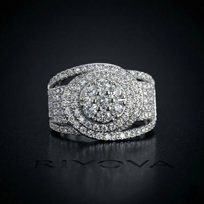 Lovina Iced Out Band Ring RIYOVA