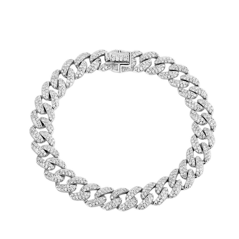 Monika Moissanite Cuba Bracelet