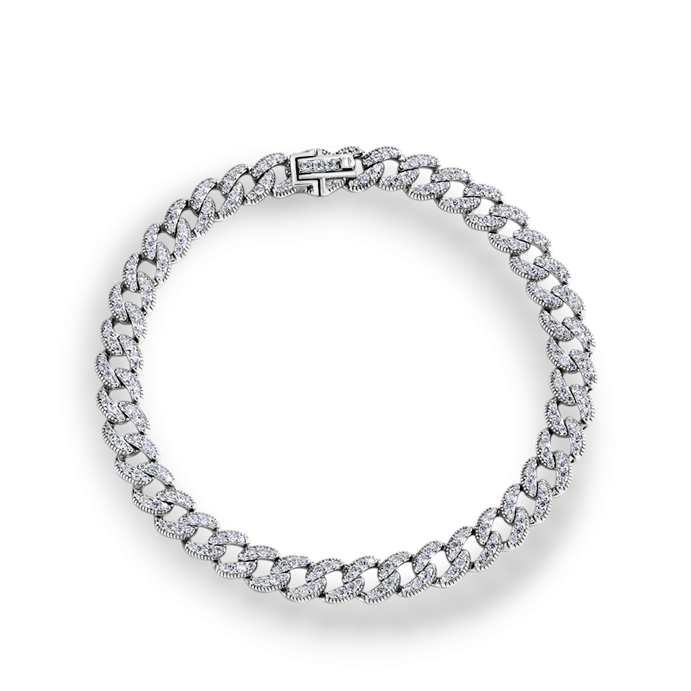 Monika Moissanite Cuba Bracelet