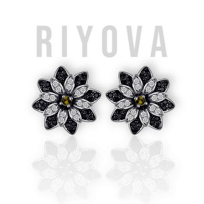 Smoky Blossom Earrings