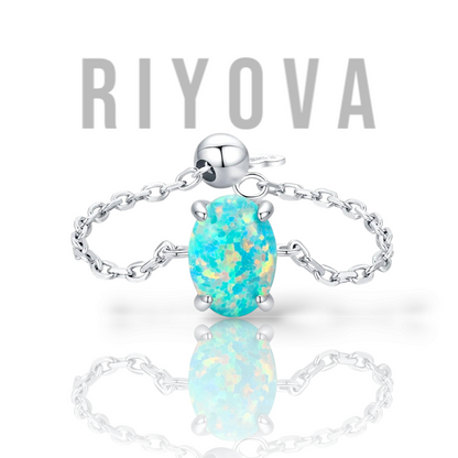 Iris Opal Chain Ring