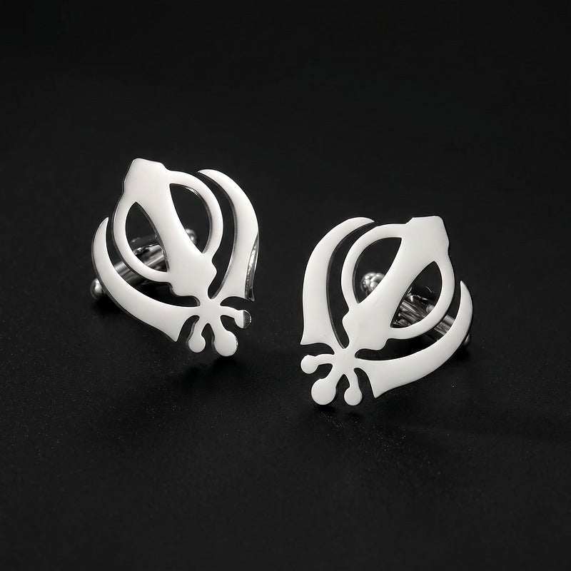 Punjabi Sikh Gold Cufflinks RIYOVA