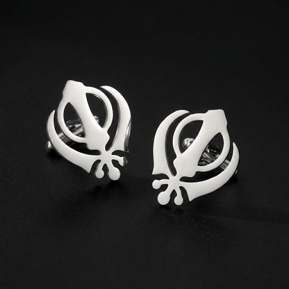 Punjabi Sikh Gold Cufflinks RIYOVA