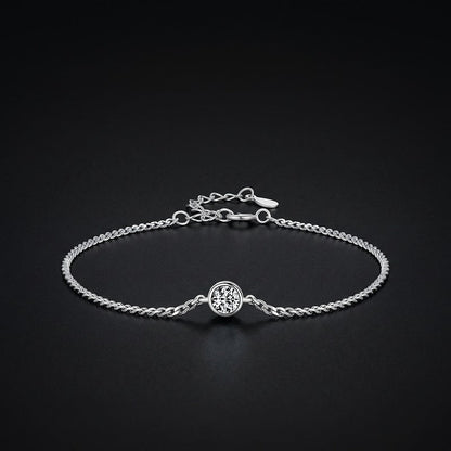 RIYOVA® Moissanite Bezel Bracelet RIYOVA