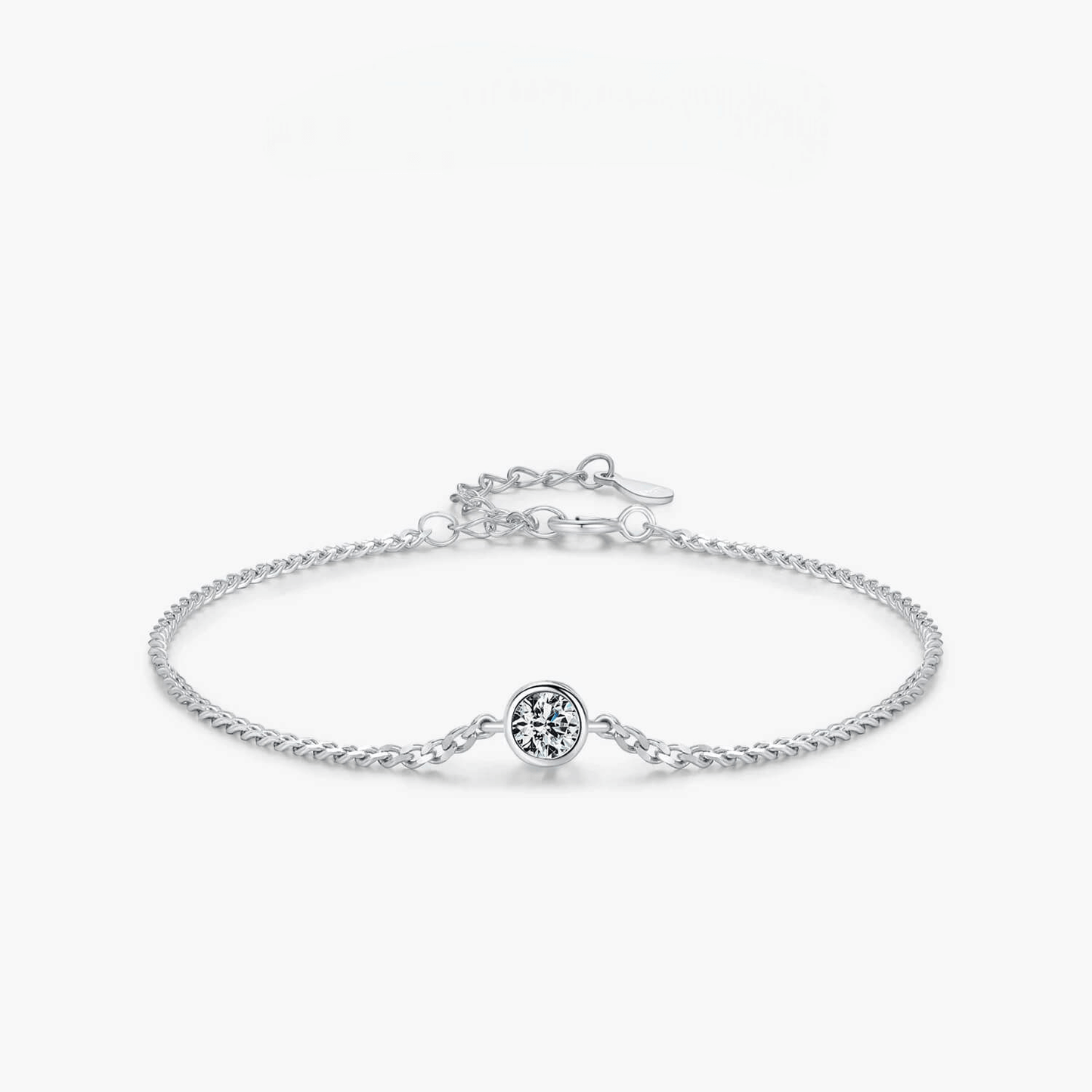 RIYOVA® Moissanite Bezel Bracelet