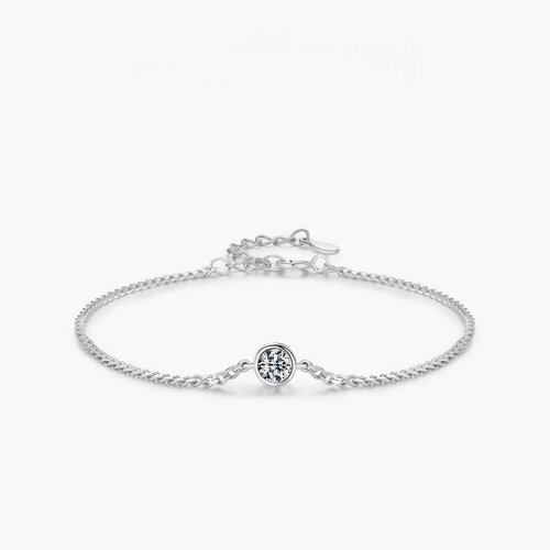 RIYOVA® Moissanite Bezel Bracelet