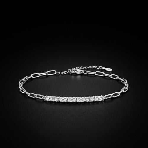 RIYOVA® Moissanite Chain Bracelet RIYOVA