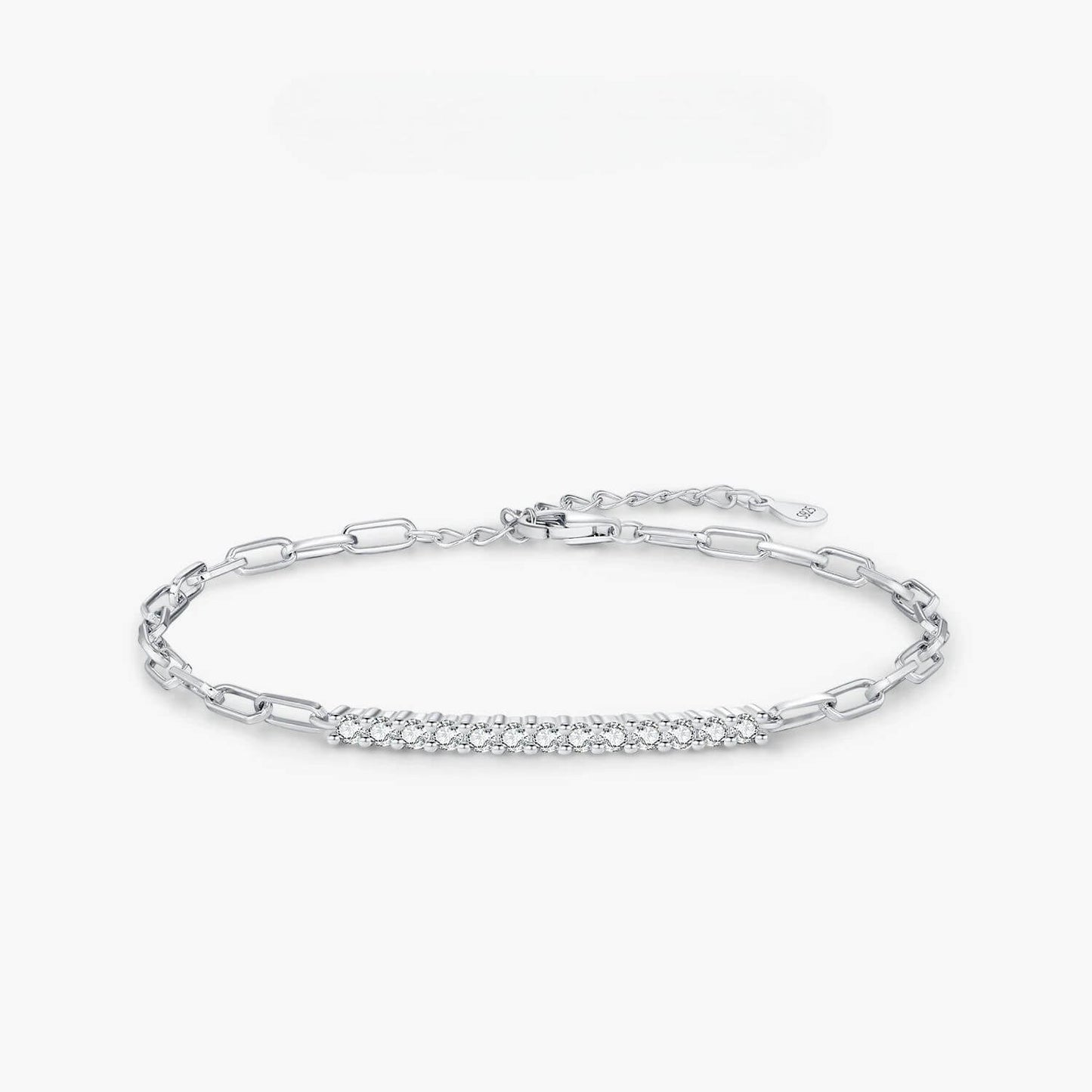 RIYOVA® Moissanite Chain Bracelet