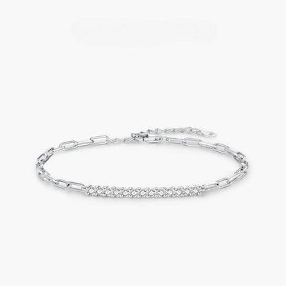 RIYOVA® Moissanite Chain Bracelet