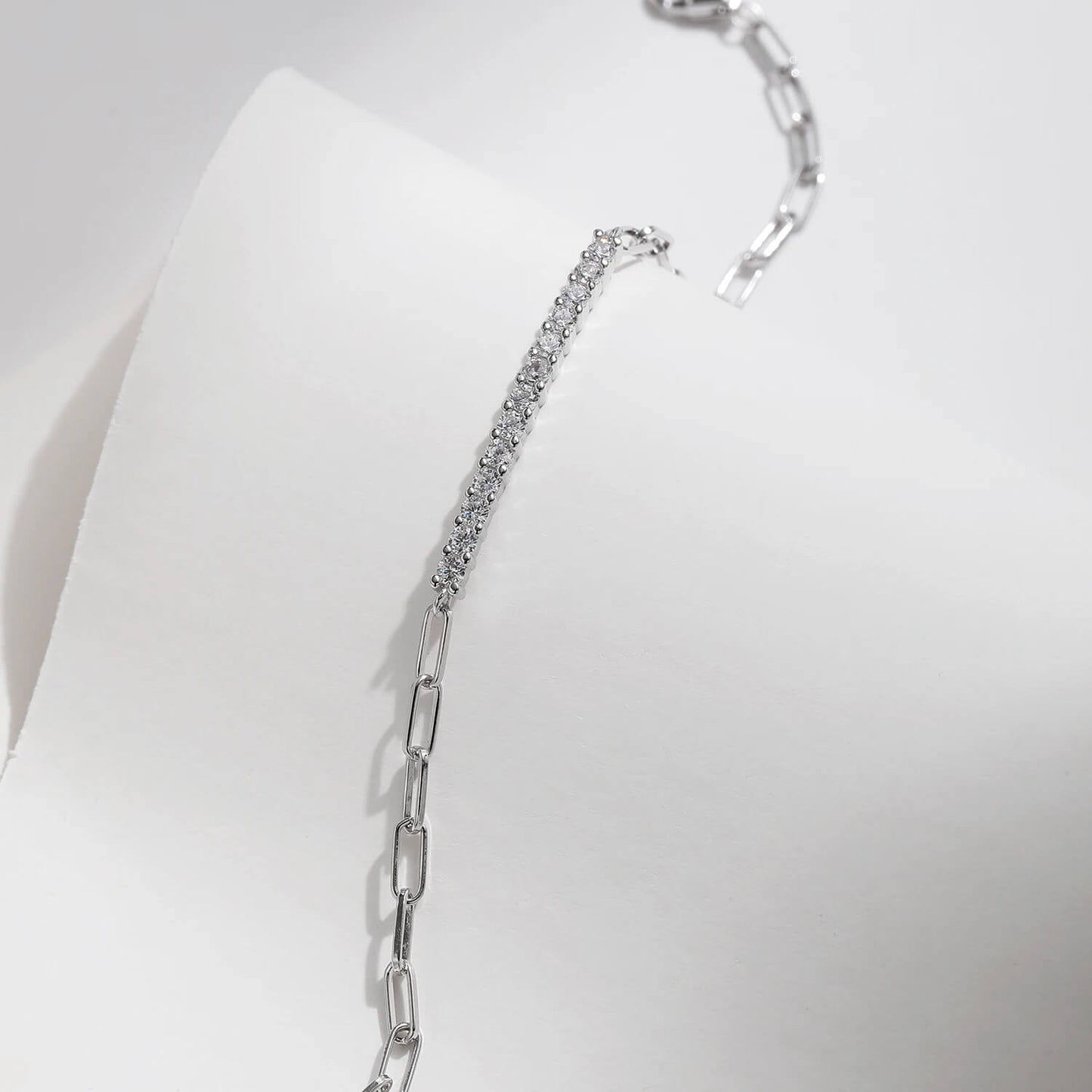 RIYOVA® Moissanite Chain Bracelet