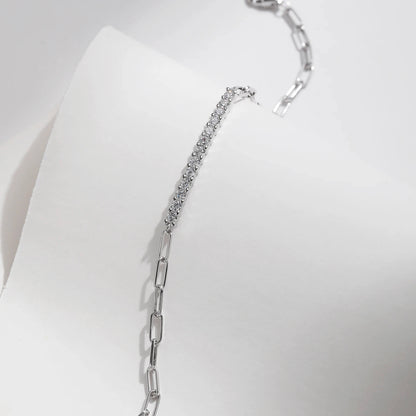 RIYOVA® Moissanite Chain Bracelet