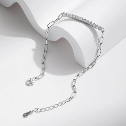 RIYOVA® Moissanite Chain Bracelet