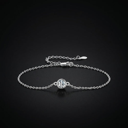 RIYOVA® Moissanite Classic Chain Charms Bracelet RIYOVA