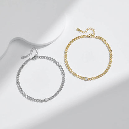 RIYOVA® Moissanite Link Bracelet