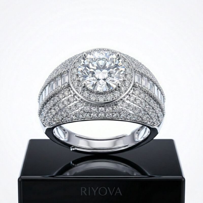 The Aurora Zircon Engagement Ring RIYOVA