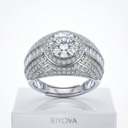 The Aurora Zircon Engagement Ring RIYOVA