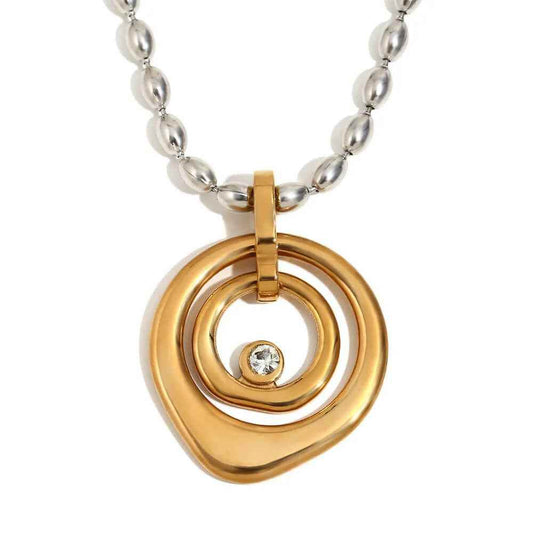 Nautilus Zirconia Necklace - RIYOVA Jewelry