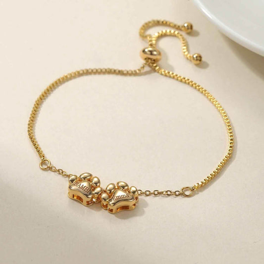 3D Bubble Paw Print Bracelet - RIYOVA Jewelry