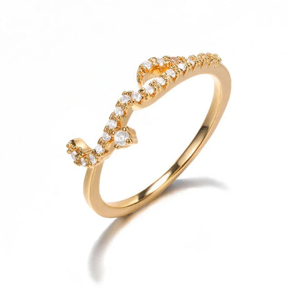 Arabic Jeweled Love Ring