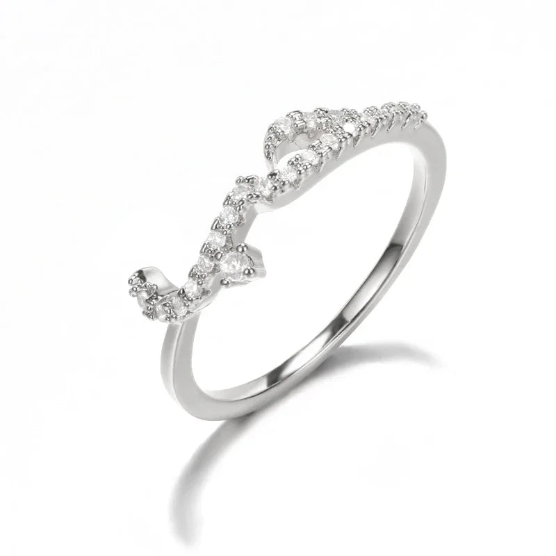 Arabic Jeweled Love Ring