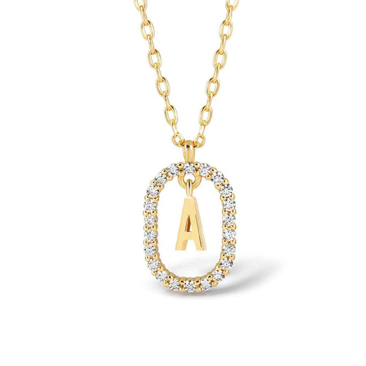 Elena Radiant Initial Necklace