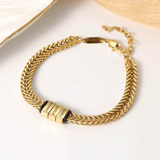 Engraved Shawn Custom Bracelet - RIYOVA Jewelry