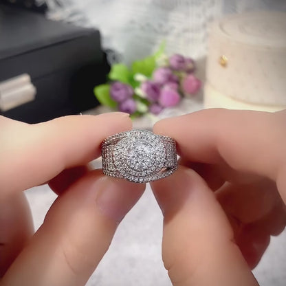 Lovina Iced Out Band Ring