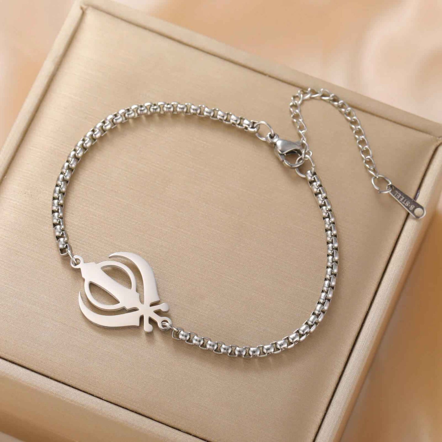 Khalsa Pride Khanda Bracelet Silver