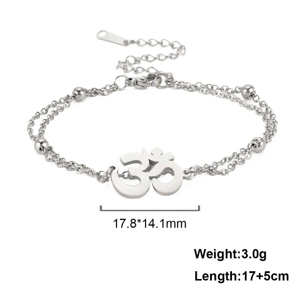 Infinity Radiance Om Bracelet